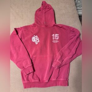 Life Moves Fast V2 "Vintage Pierce" Unisex Hoodie in Roman Red